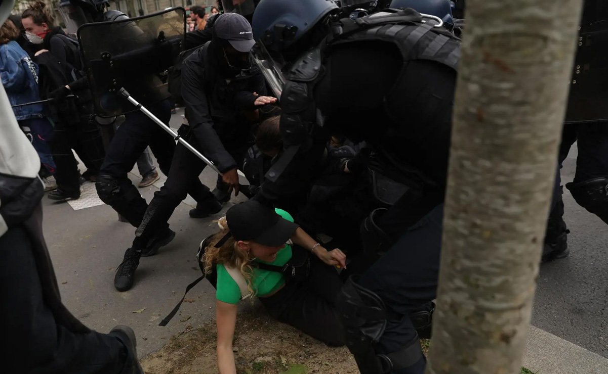 Altercados y detenciones durante protestas del 1 de mayo en París